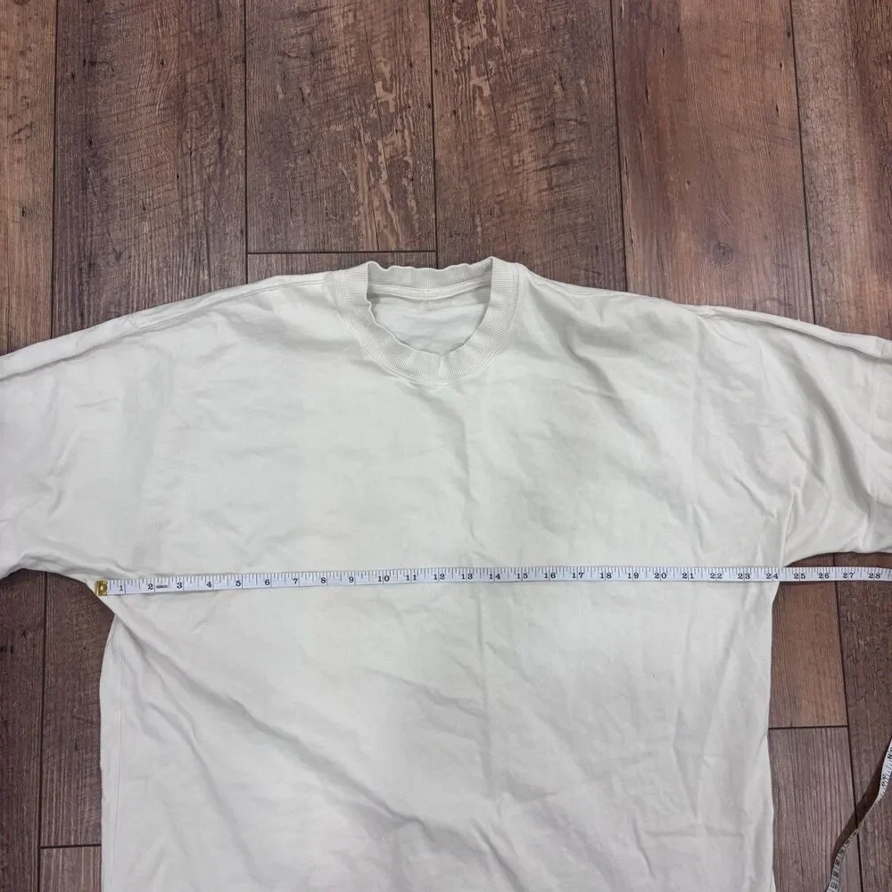 Lululemon Relaxed-Fit Cotton Jersey T-Shirt Bone (First Release) Women's XL READ - Picture 7 of 9